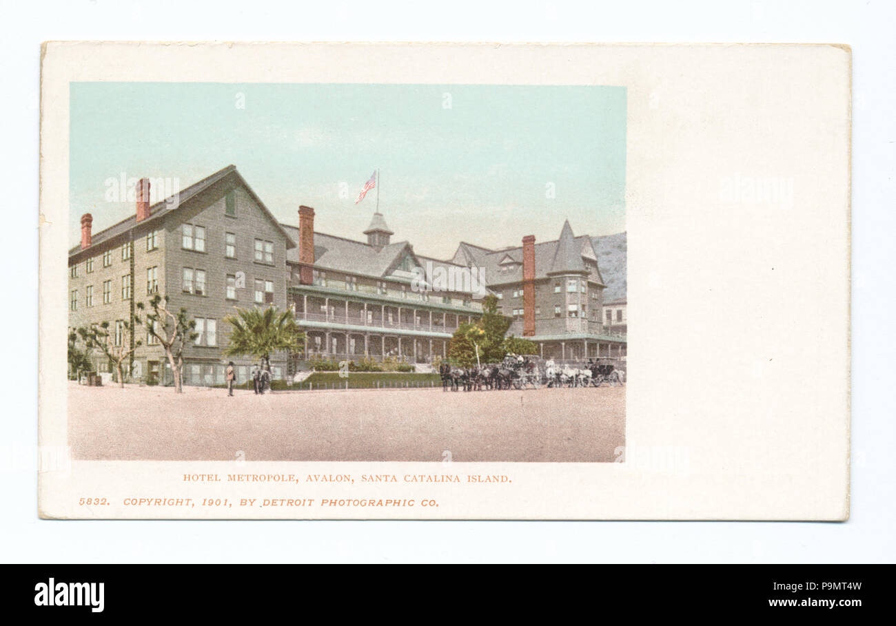 169 Avalon Hotel Metropole, Santa Catalina, Calif (Nypl b 12647398-62282) Stockfoto
