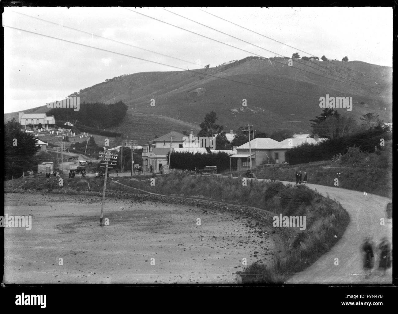 324 Anzeigen von Portobello am Ufer auf Latham Bay, die Stadt Dunedin. 294033 ATLIB Stockfoto