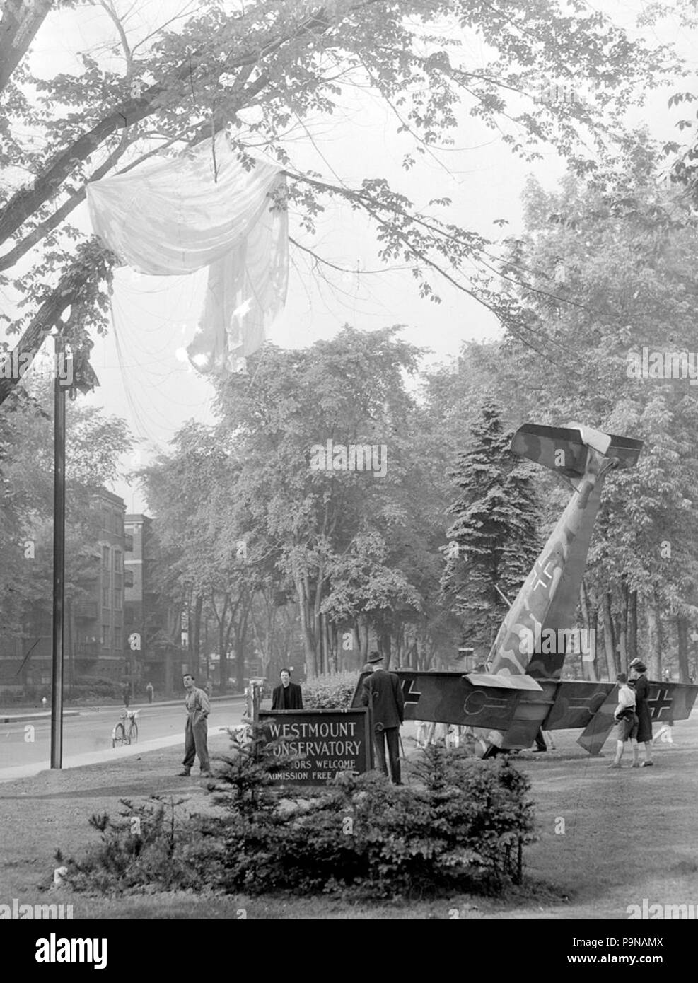 329 Warplane Anzeige in Westmount Stockfoto