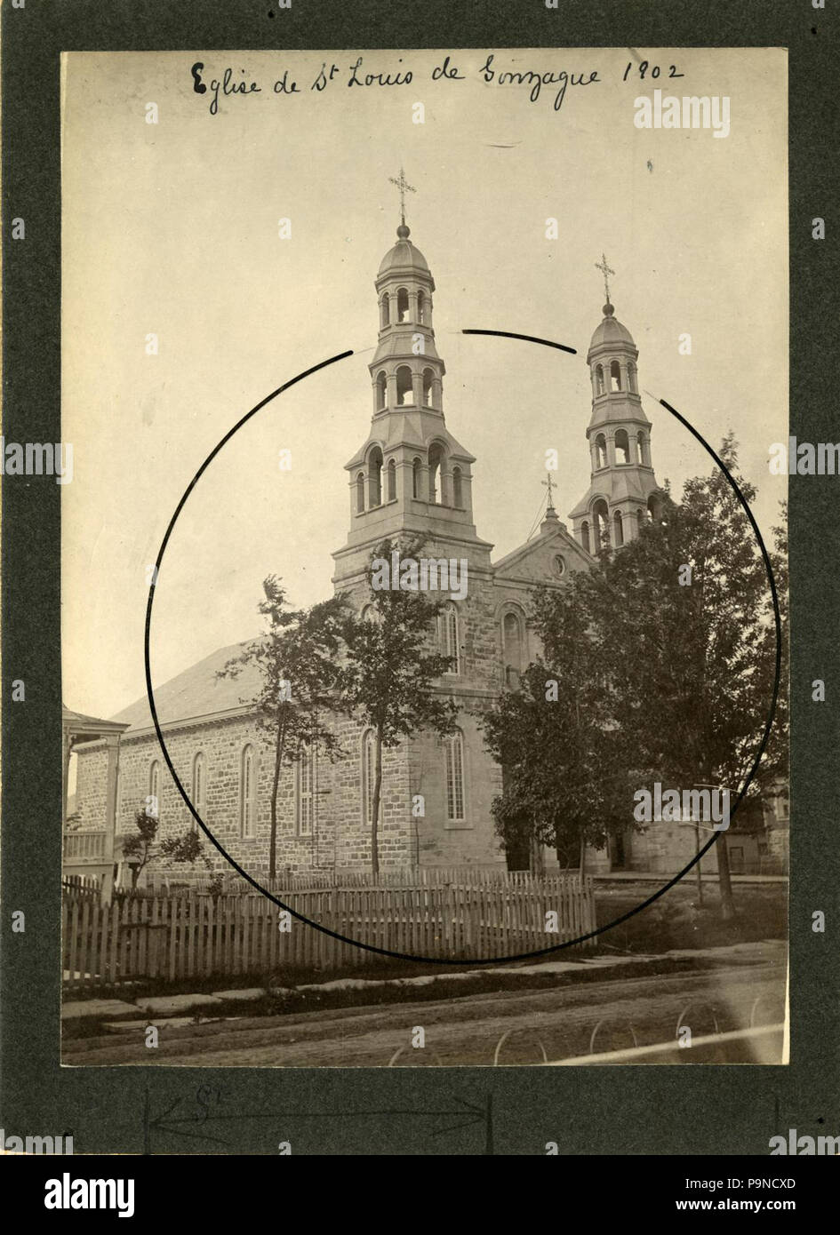 337 Église Saint-Louis-de-Gonzague BNQ P748 S1P 1881 Stockfoto