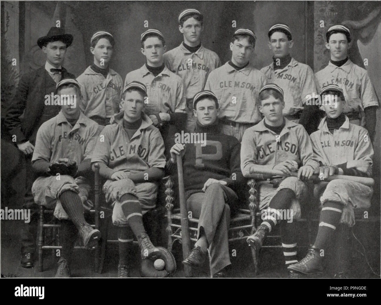 26 1903 Clemson Tiger Baseball Team (Oconeean 1903) Stockfoto