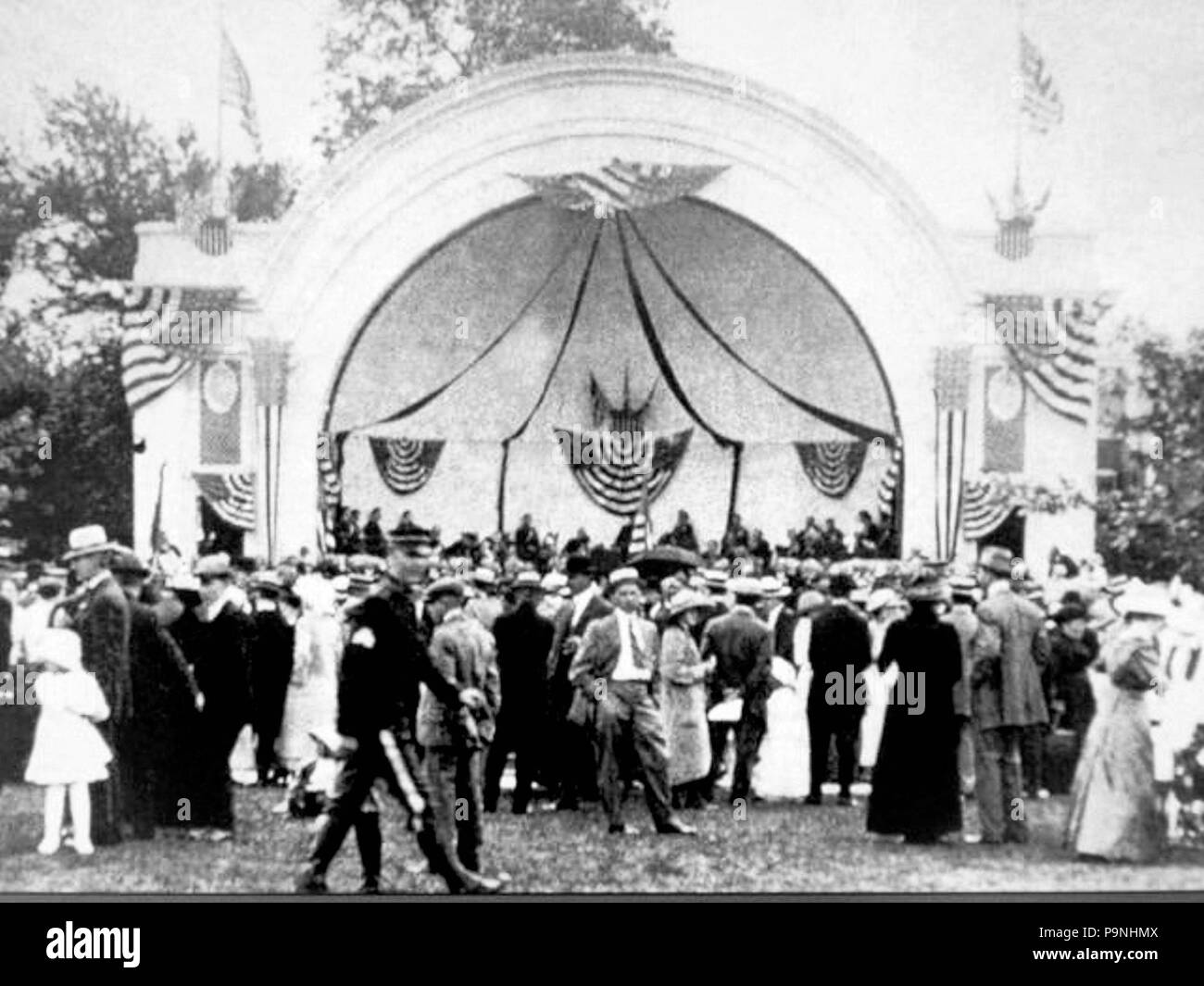31 1911 - West Park Bandshell - Allentown PA Stockfoto