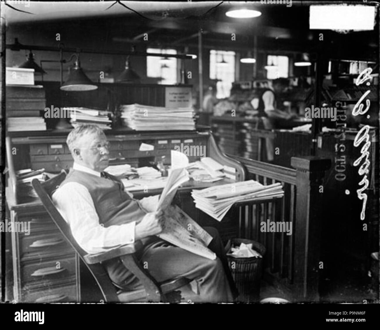 A B Blair Chicago Daily News Newsroom Englisch Fotografische