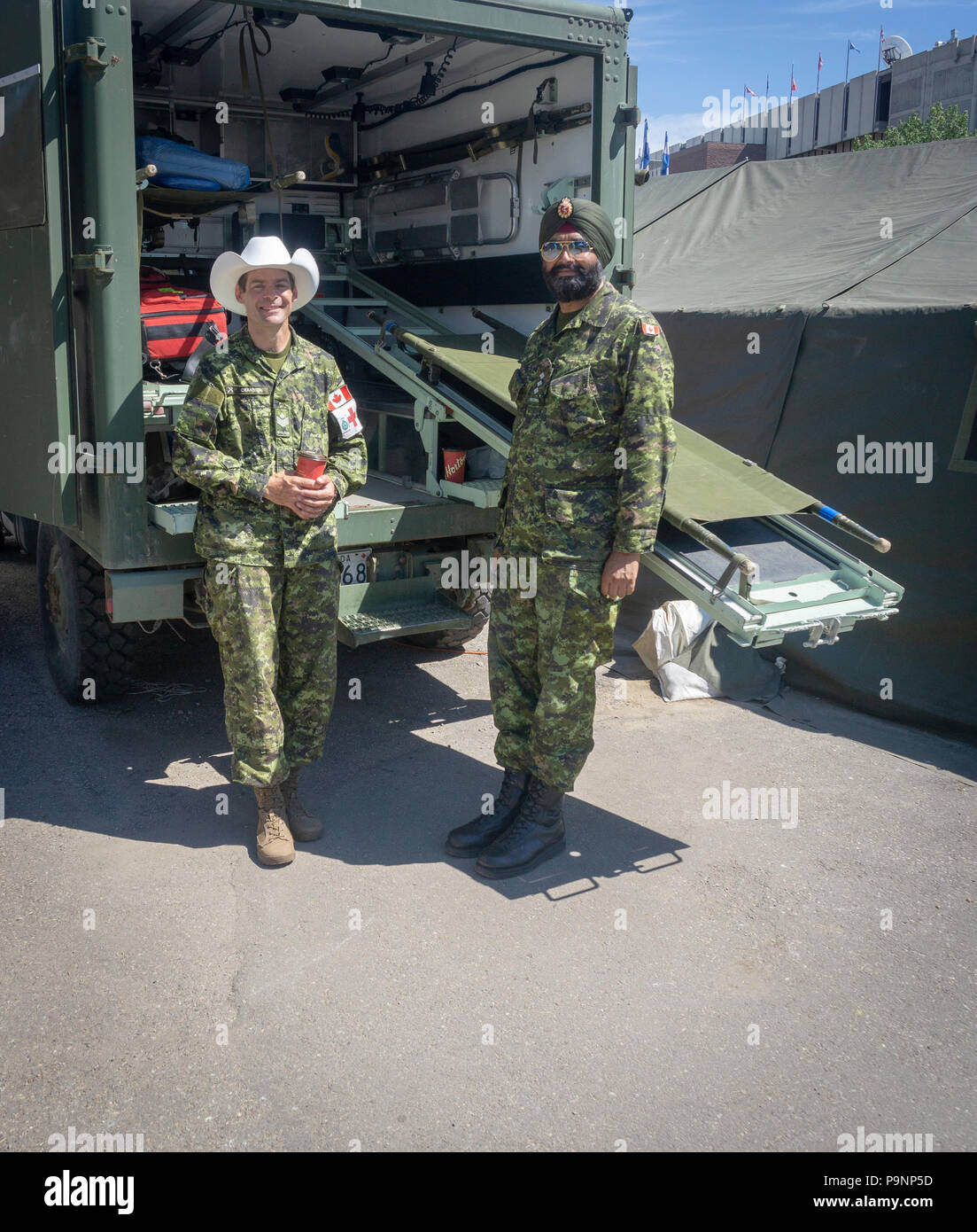 Militärische Calgary Stampede Alberta Kanada Stockfoto