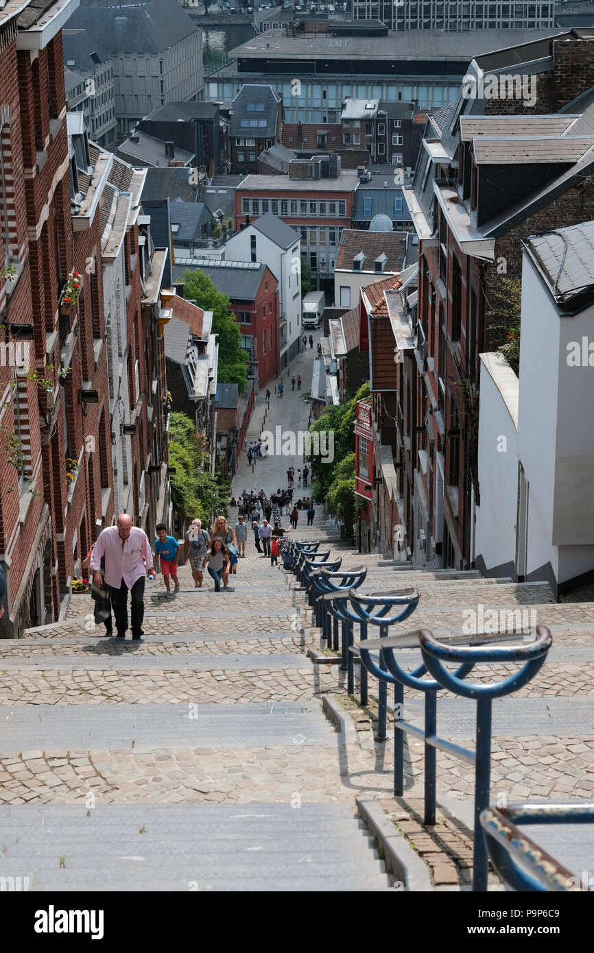Montagne De Bueren Lüttich Belgien Die Steilen 374