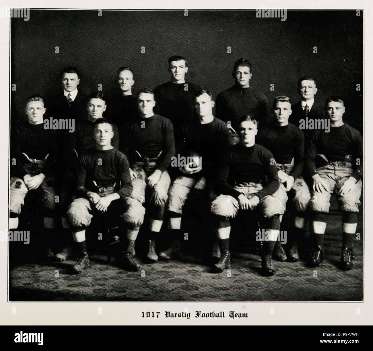 36 1917 Maine Fußball Team Stockfoto
