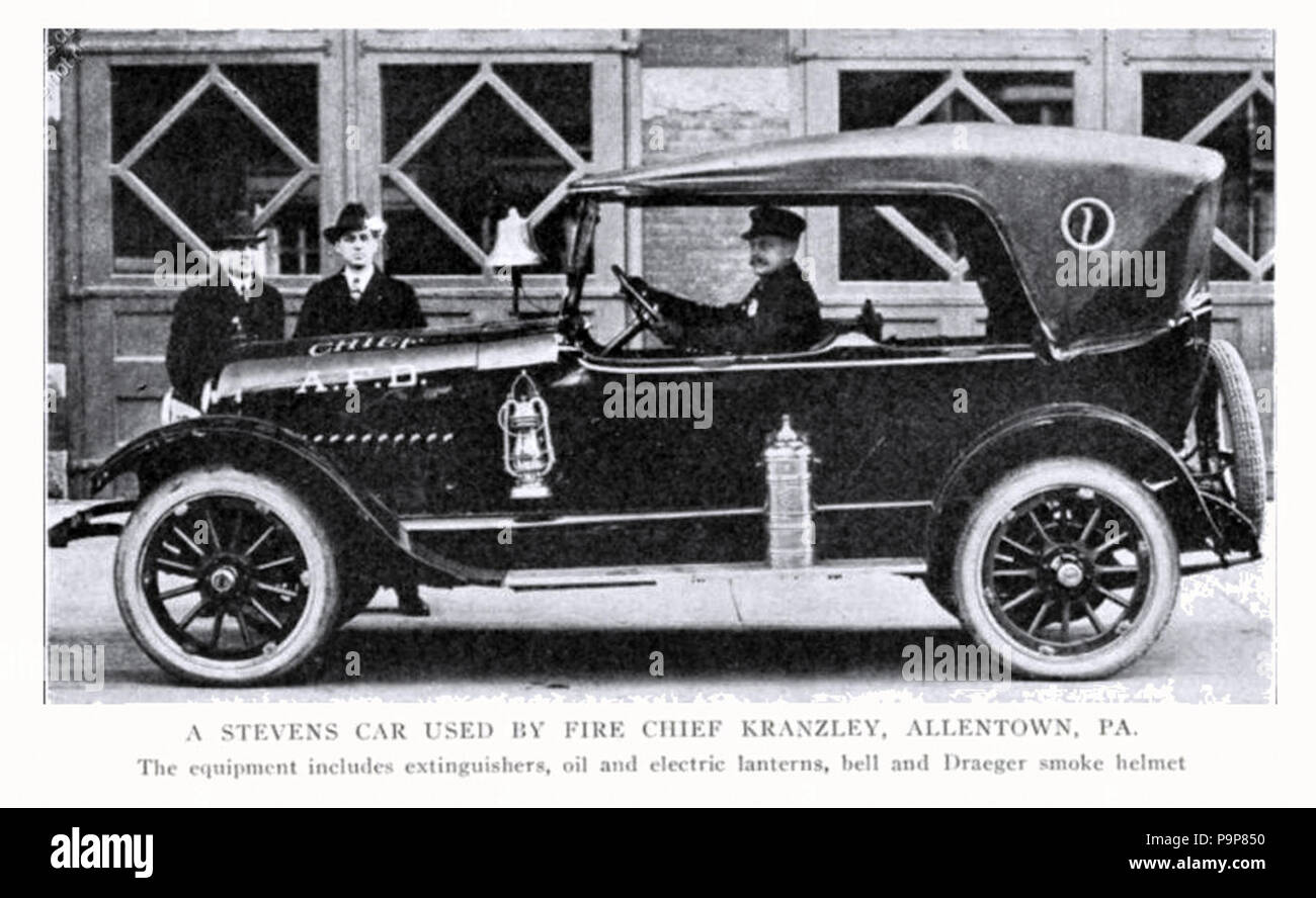 37 1919 - Allentown Fire Chief Auto - Allentown PA Stockfoto