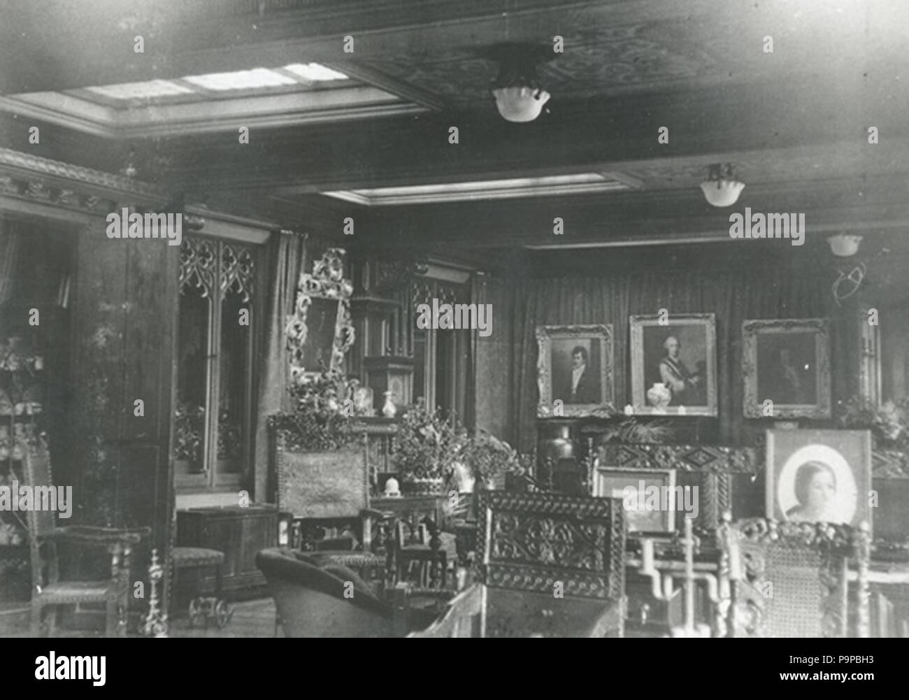 96 Abney Hall Salon 1913 Stockfoto