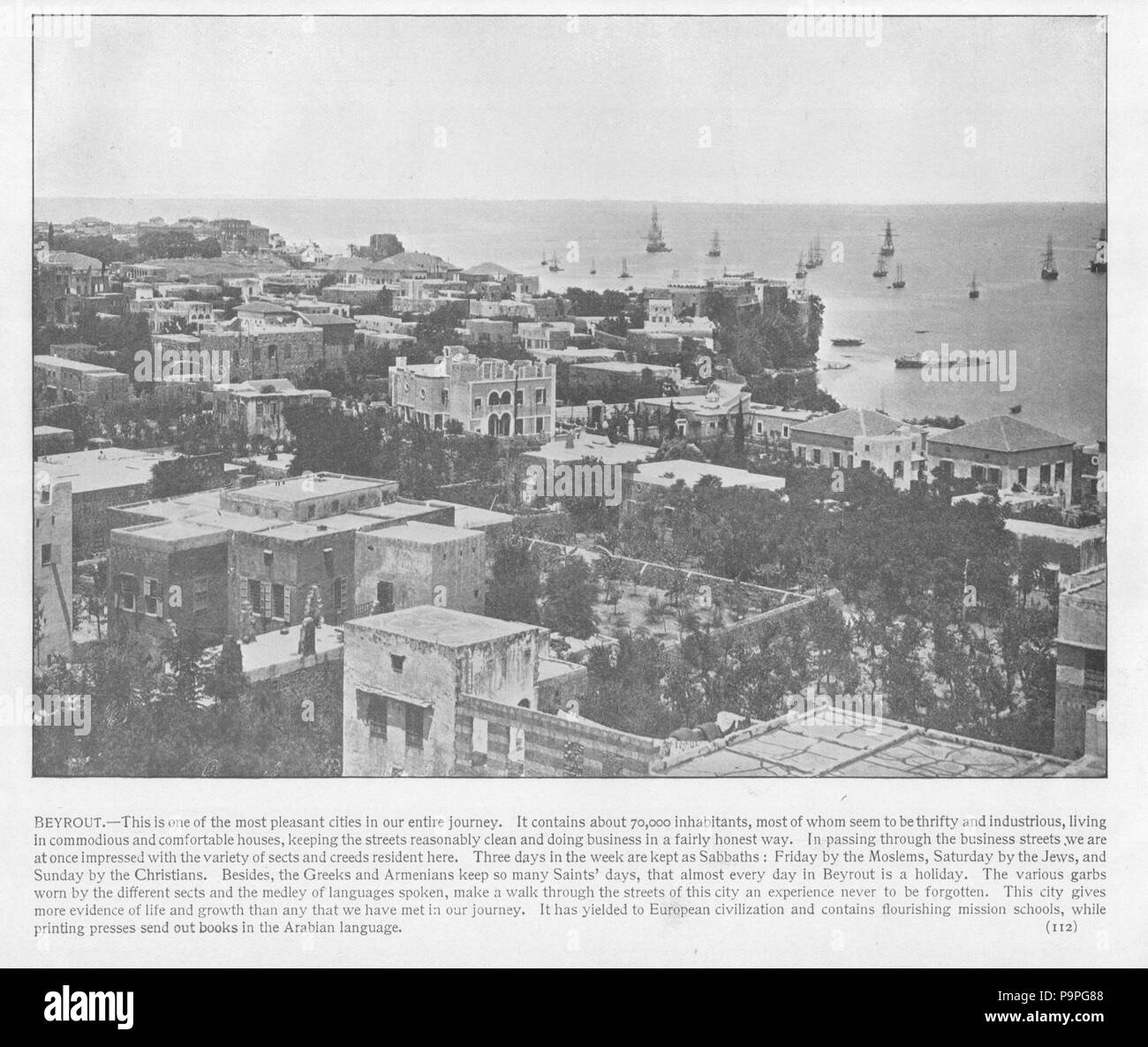 200 Beyrout. 112. Heiligen Land fotografiert. Daniel B. Shepp. 1894 Stockfoto