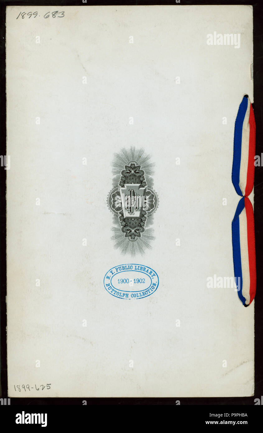 181 BANKETT ZU EHREN DES PRÄSIDENTEN DER VEREINIGTEN STAATEN &Amp; Mitglieder seines Kabinetts (Besitz) HÄNDLER UND HERSTELLER ASSOCIATION (at) "PFISTER HOTEL, MILWAUKEE" (HOTEL ;) (NYPL Hades -271823-4000006461) Stockfoto