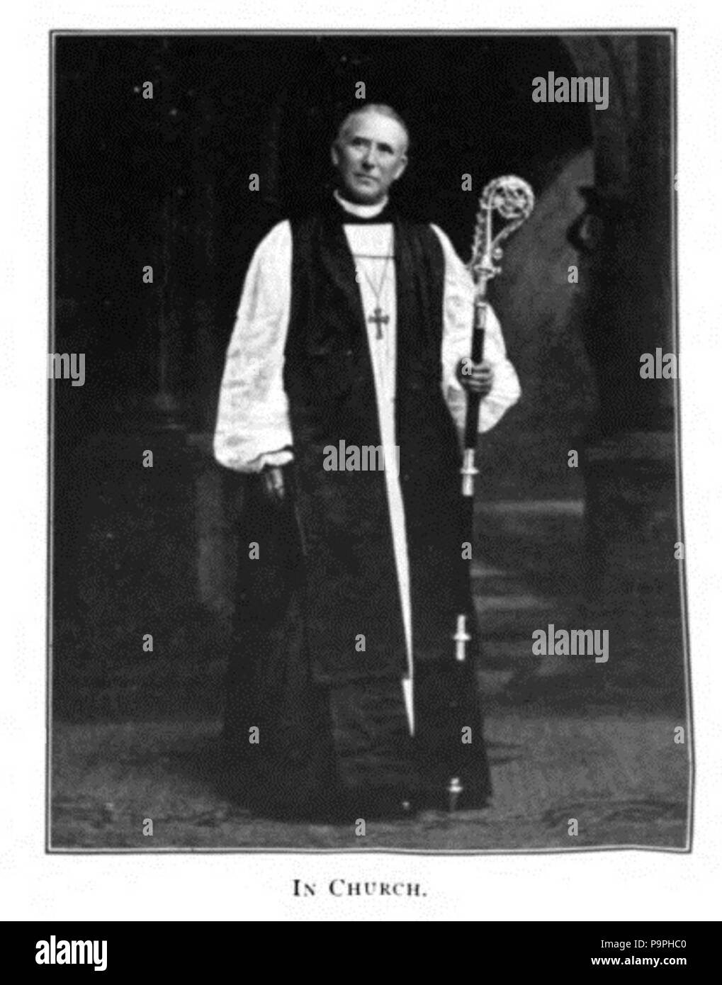 208 Bischof begraben in der Kirche Stockfoto