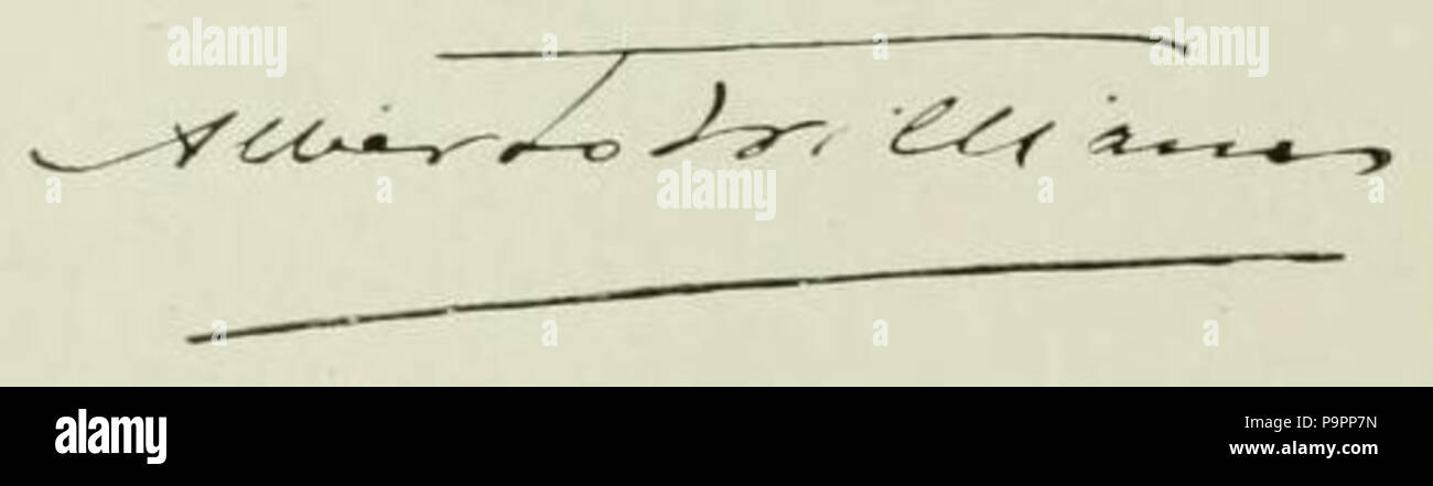 109 Alberto Williams - Firma Stockfoto