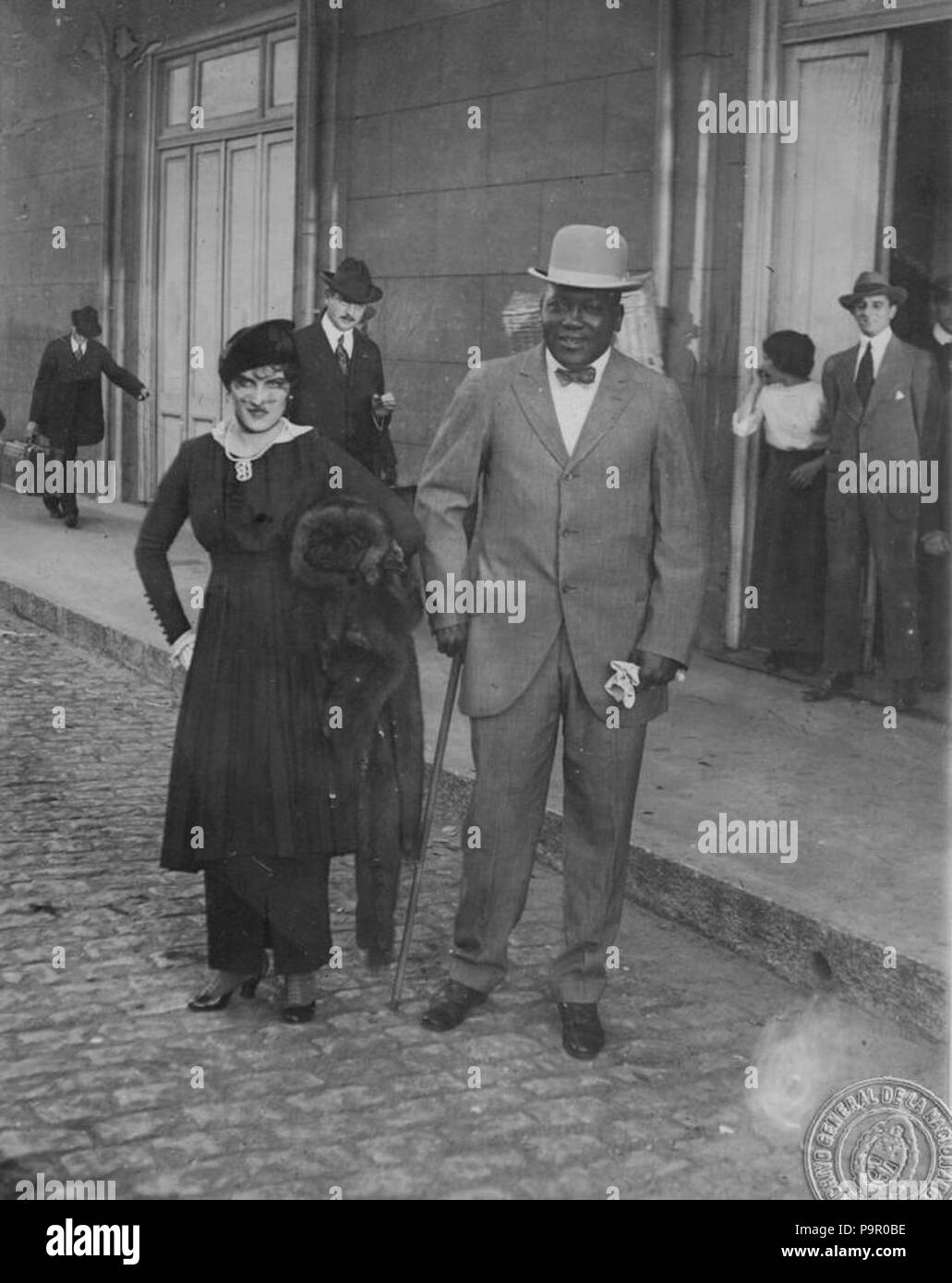 149 Archivo General de la Nación Argentina 1914 Buenos Aires, Jack Johnson Stockfoto