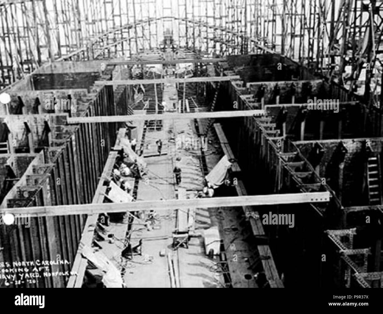 190 BB-52 PCU North Carolina, Ansicht von vorn mittschiffs auf der Suche nach Stockfoto