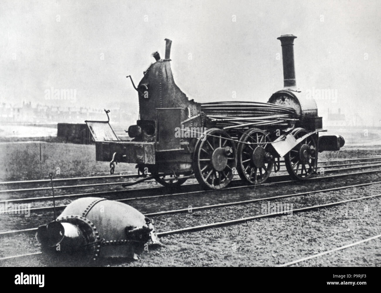 214 Kessel Explosion 1850 Stockfoto
