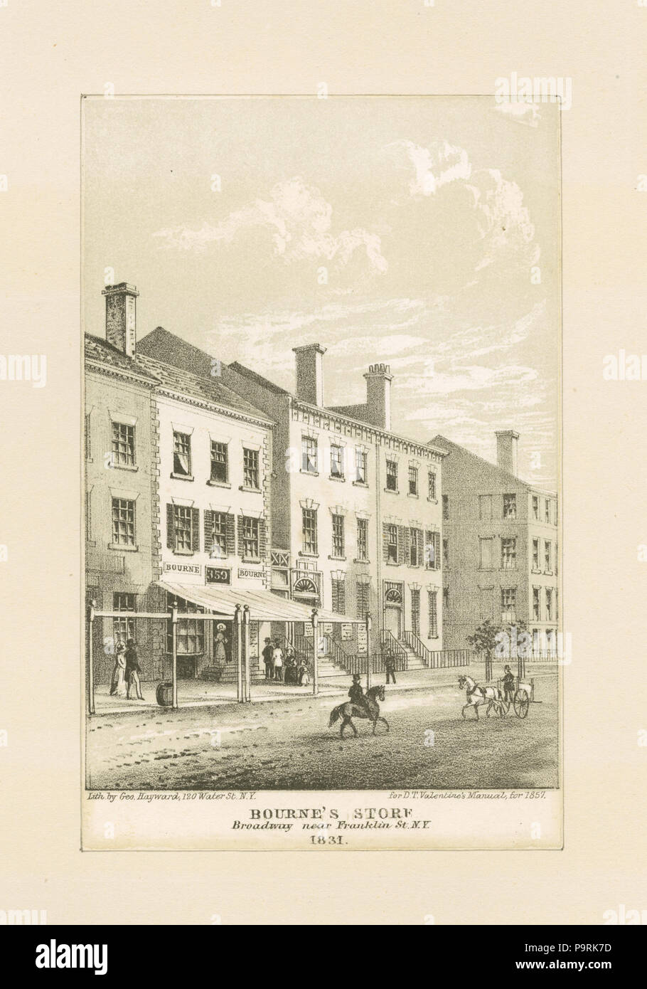 219 Die Bourne store Broadway in der Nähe von Franklin St. N.Y (Nypl b 13476048-422103) Stockfoto