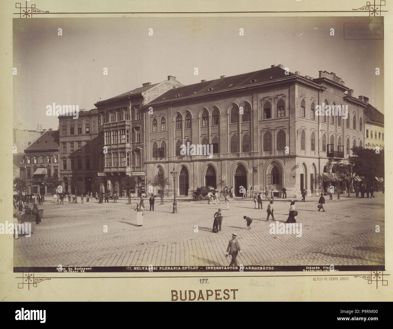254 Budapest Belvárosi plébánia, Március 15. tér. - Fortepan 82501 Stockfoto