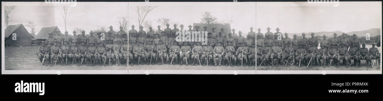 340 kommandierenden Offiziere, 1., 2. und 3 Regimentern, U.S. Marines, Deer Punkt Lager Guantanamo Bay, Kuba, 26. April 1911 LCCN 2007664292 Stockfoto