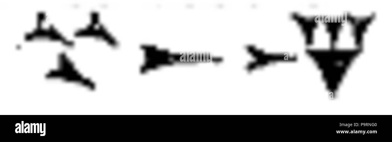 261 C + B-Assyria-Cuneiform Bild 1 Stockfoto