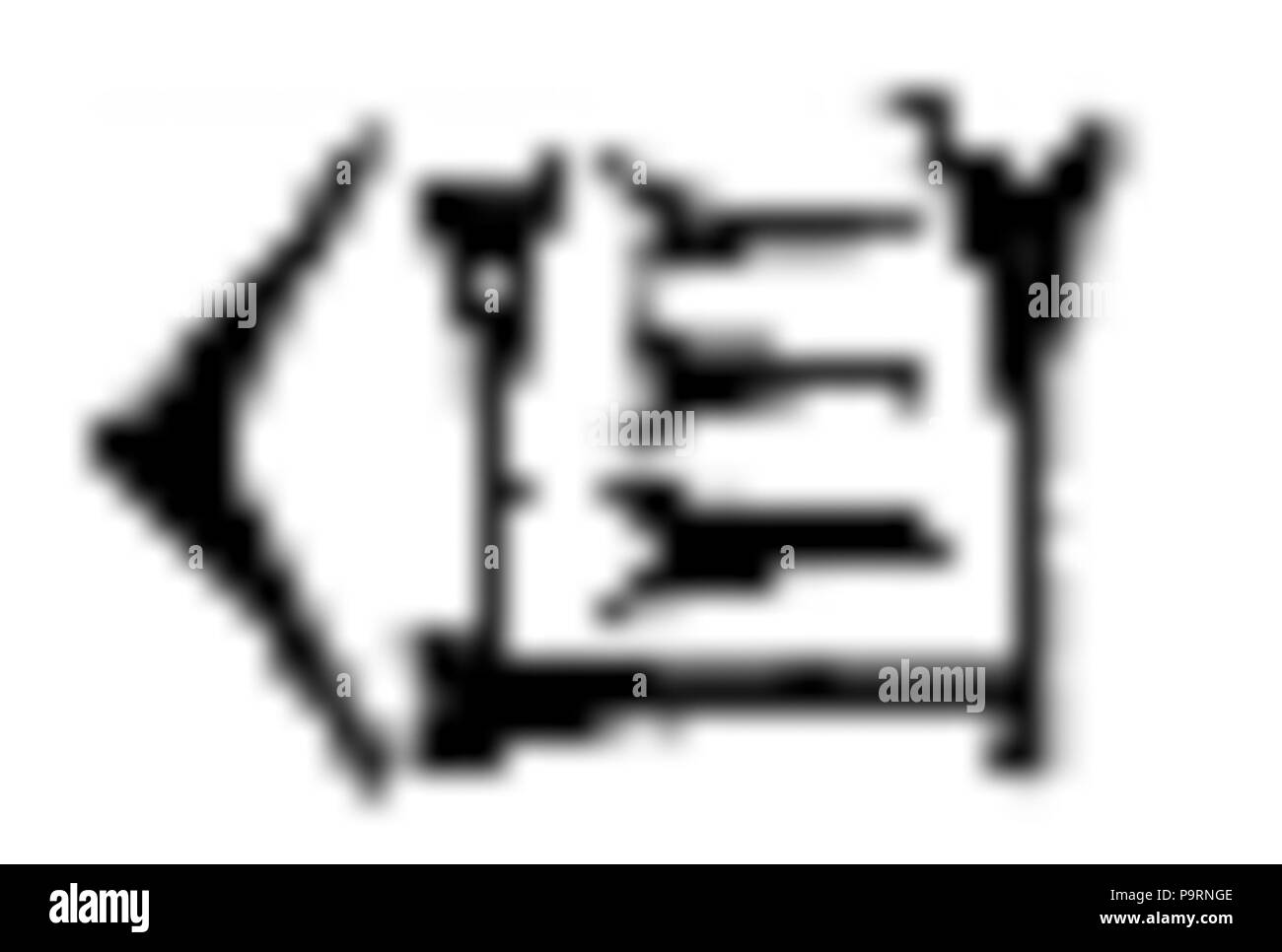 261 C + B-Assyria-Cuneiform Bild 5 Stockfoto