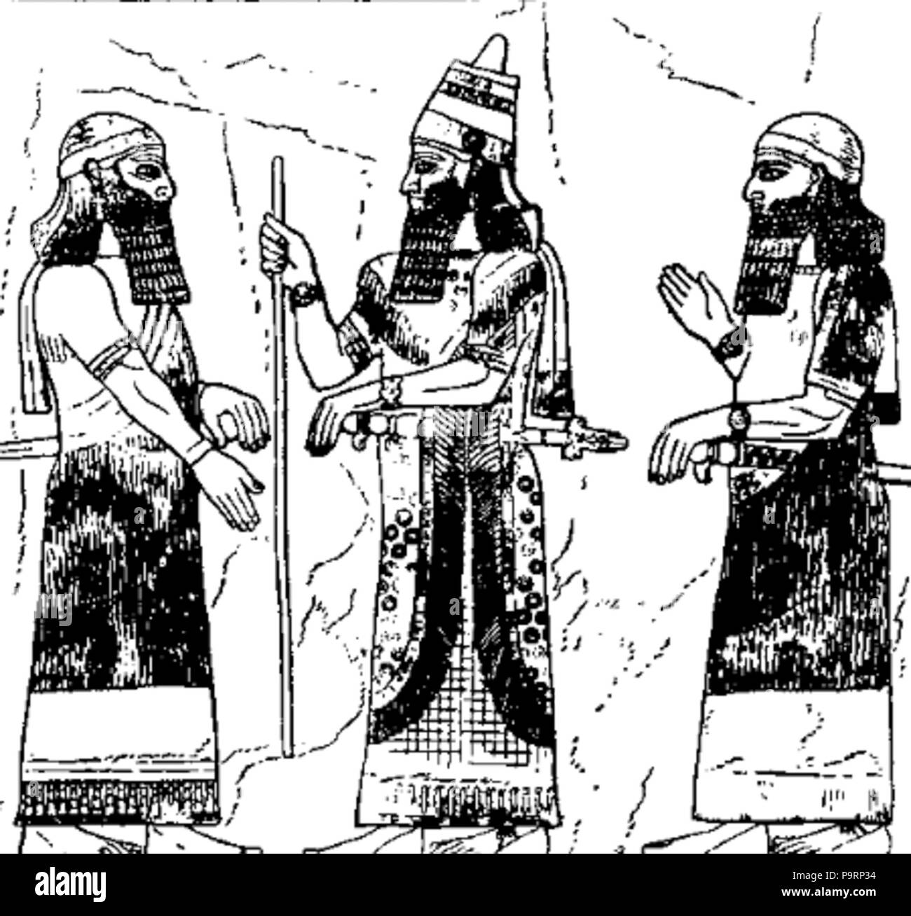 263 C + B-Sargon-Sargon AndPrincipleOfficers Stockfoto