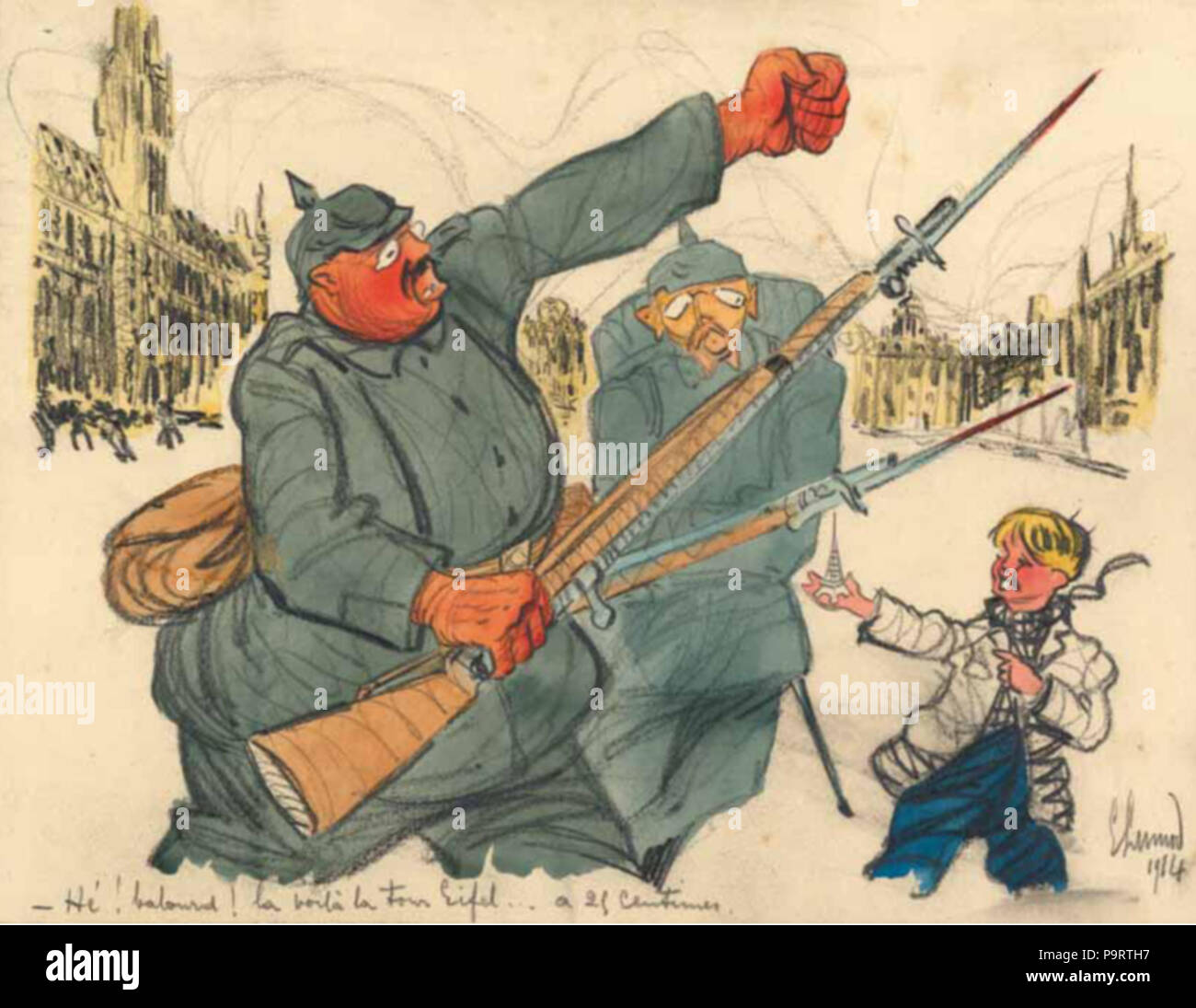 284 Cartoon von Keym Sammlung, nr. 44-8 Stockfoto