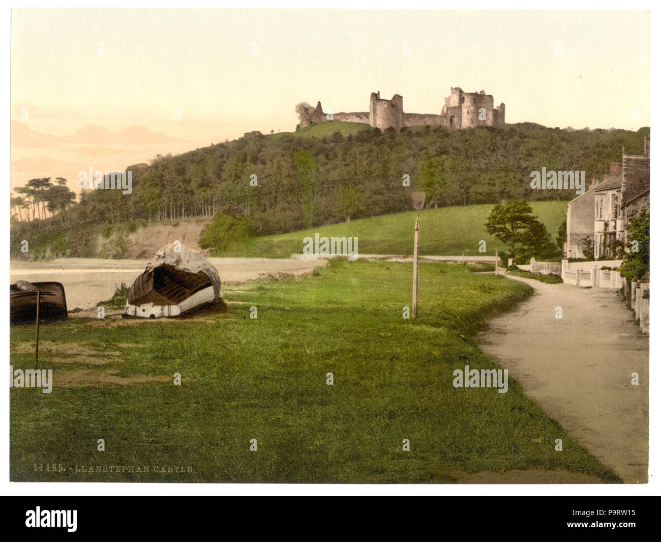 287 Burg, Llanstephen (d. h. Llansteffan), Wales - LCCN 2001703522 Stockfoto 287 Burg, Llanstephen (d. h. Llansteffan), Wales - LCCN 2001703522 Stockfoto