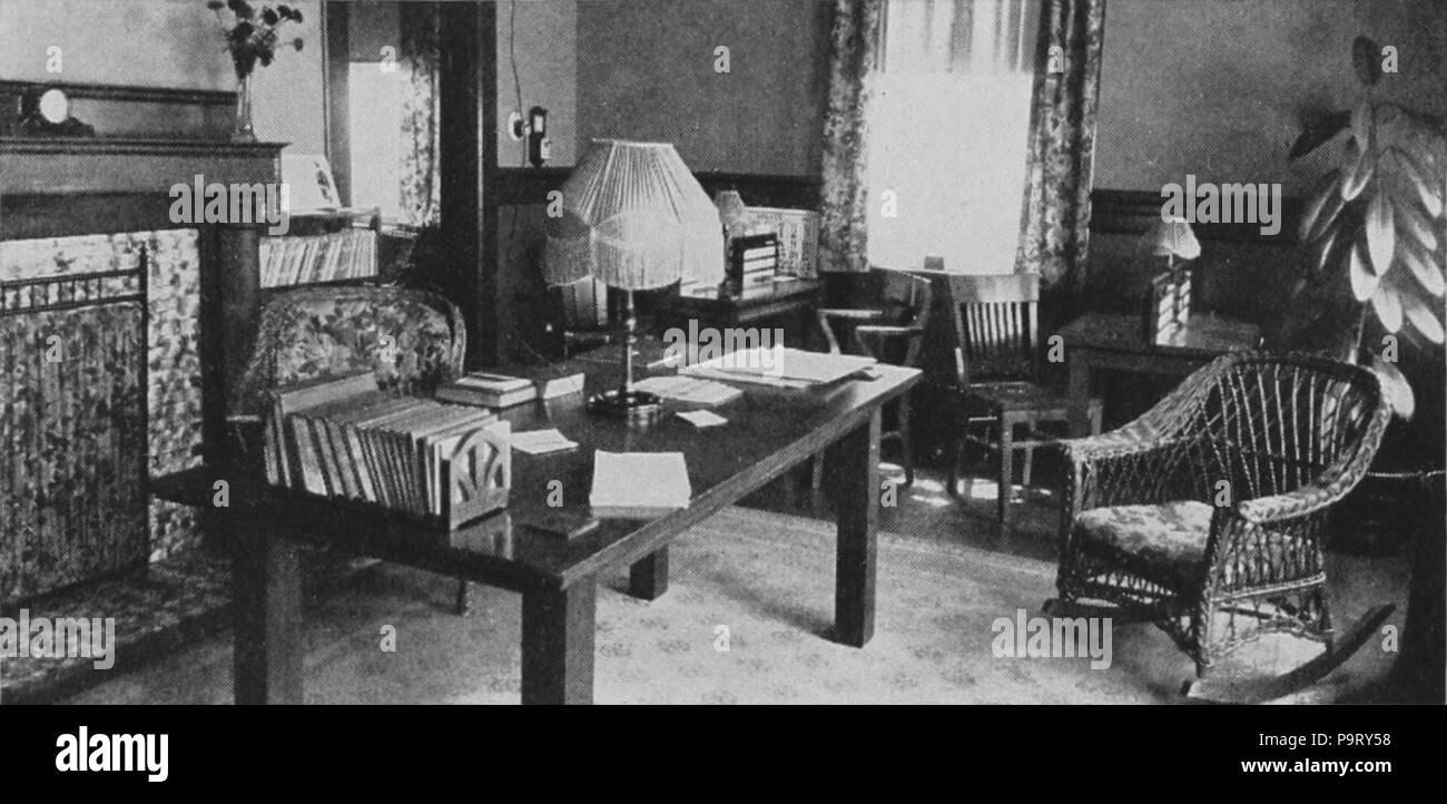 . Deutsch: Christliche Wissenschaft Krieg relief Zimmer in Newport News, Virginia. veröffentlicht 1922 309 Christian Science Krieg Zeit Aktivitäten - Newport News, Virginia - Krieg Relief Zimmer Stockfoto