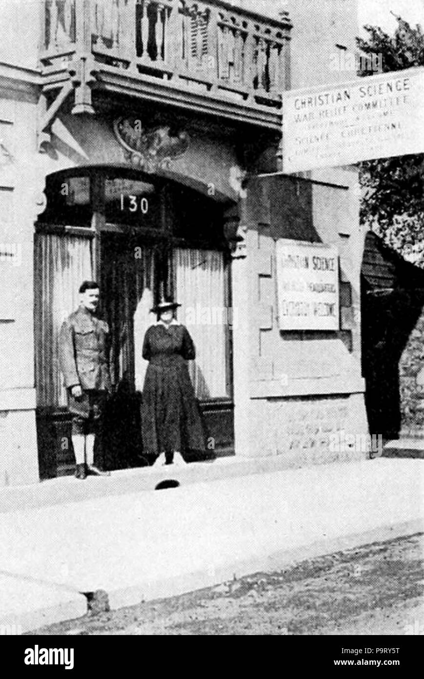 309 Christian Science Krieg Zeit Aktivitäten - St. Nazaire, Frankreich - Krieg Relief Depot Stockfoto
