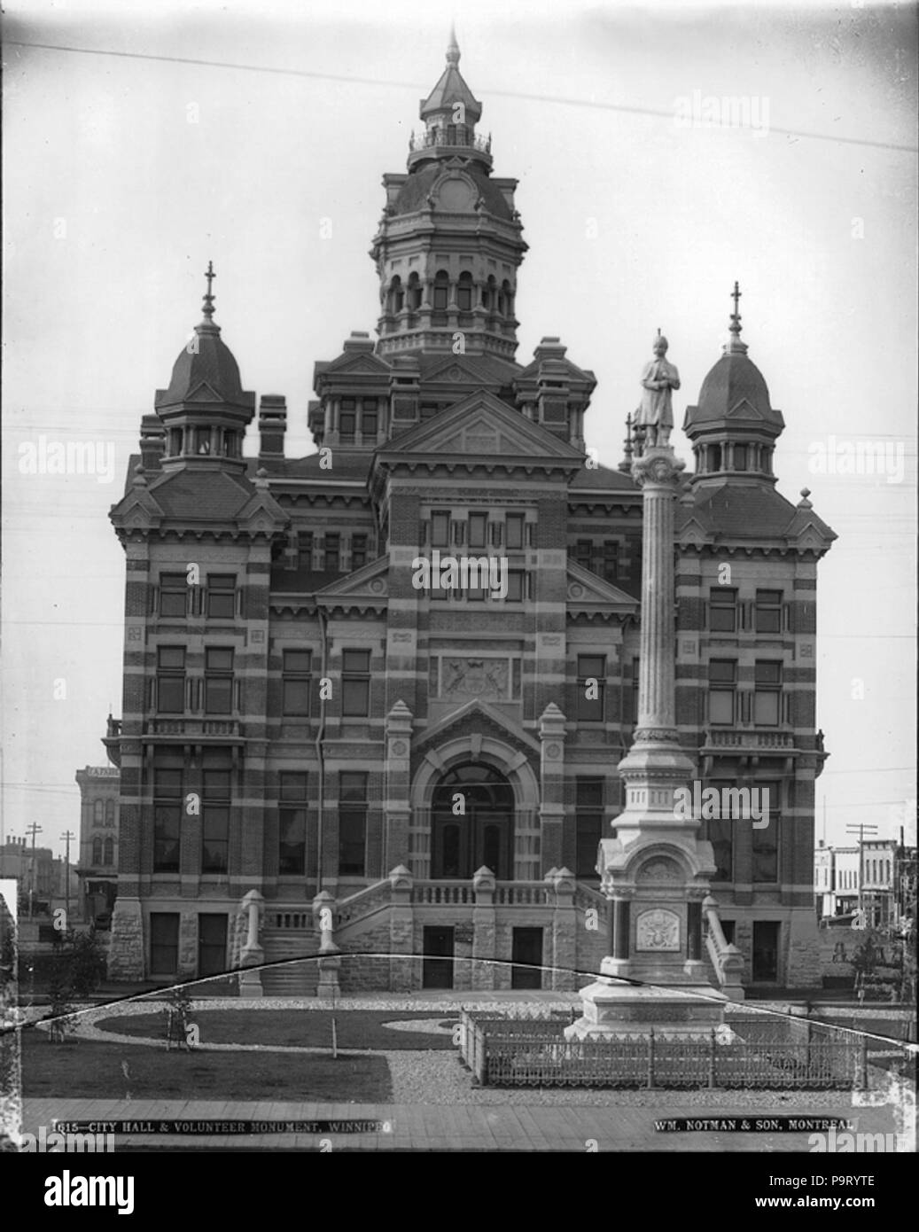 315 Rathaus und Ehrenamtliche Denkmal, Winnipeg, MB, 1887 (2919040298) Stockfoto