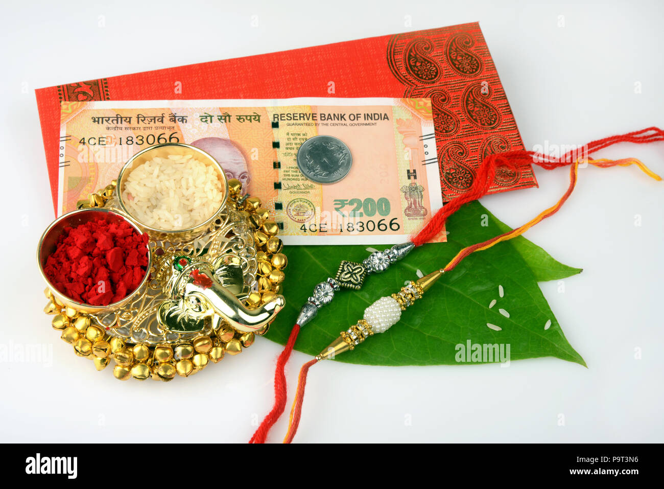 Raksha Bandhan eine indische Festival für Brüder und Schwestern Stockfoto