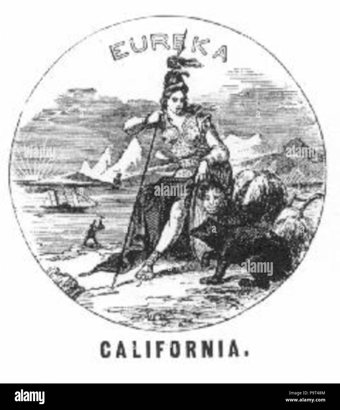 267 Californiashield Stockfoto