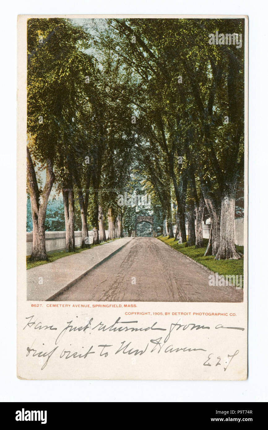 292 Friedhof Avenue, Springfield, Masse (Nypl b 12647398-67894) Stockfoto