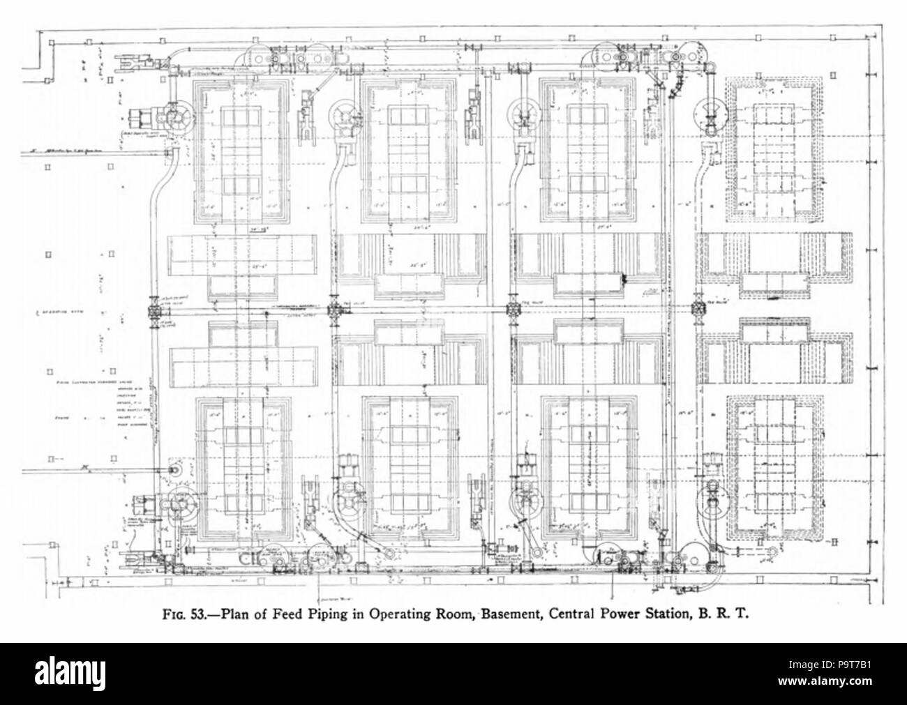 293 Energiezentrale Diagramm (Murray, Abb. 53) Stockfoto