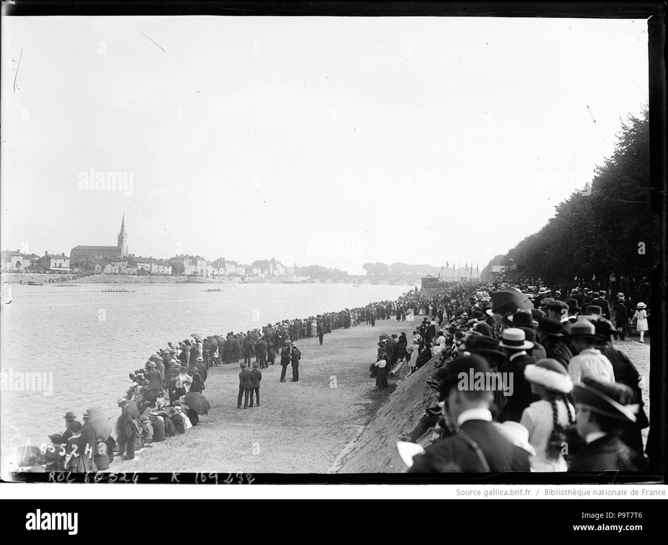 296 Championnats d'Europe d'Aviron-Mâcon 1920 - Vue générale Stockfoto