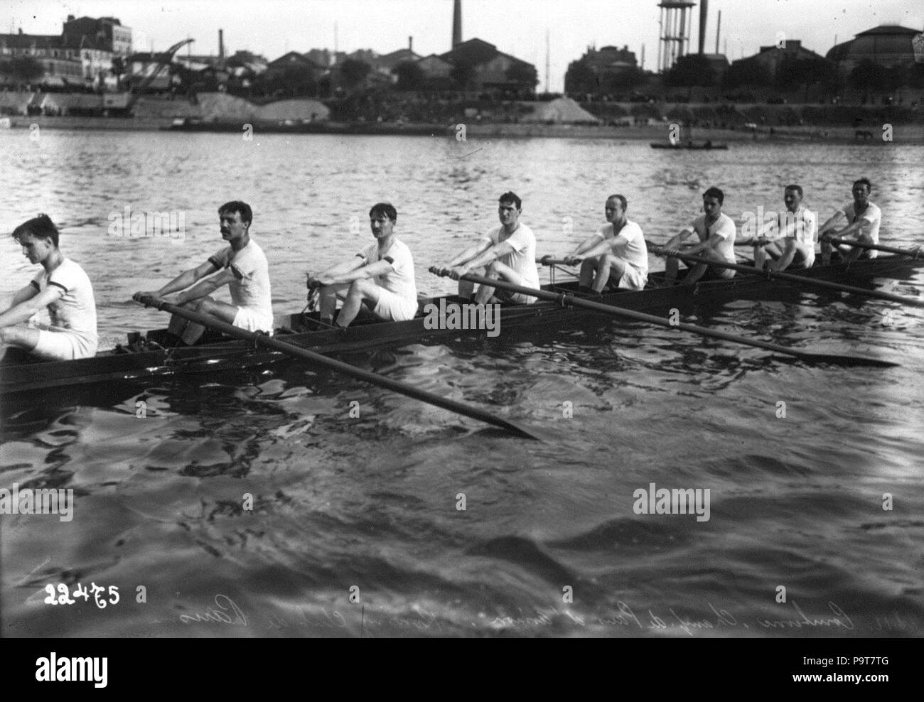 296 Championnats de Paris d'Aviron 1912 Agence Rol - 01. Stockfoto