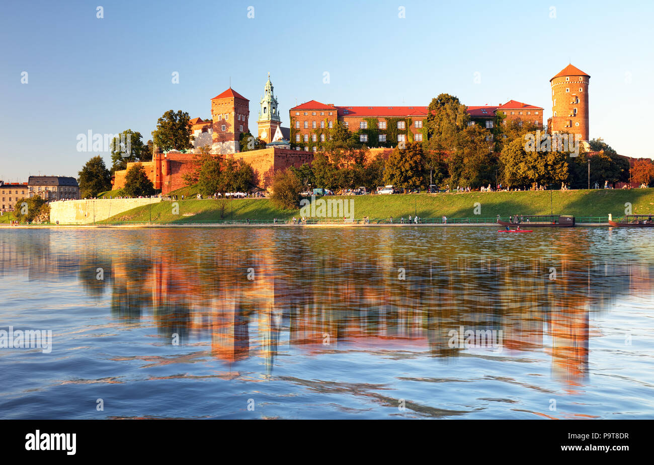 Blick von der Burg des Alten Krakau Stockfoto