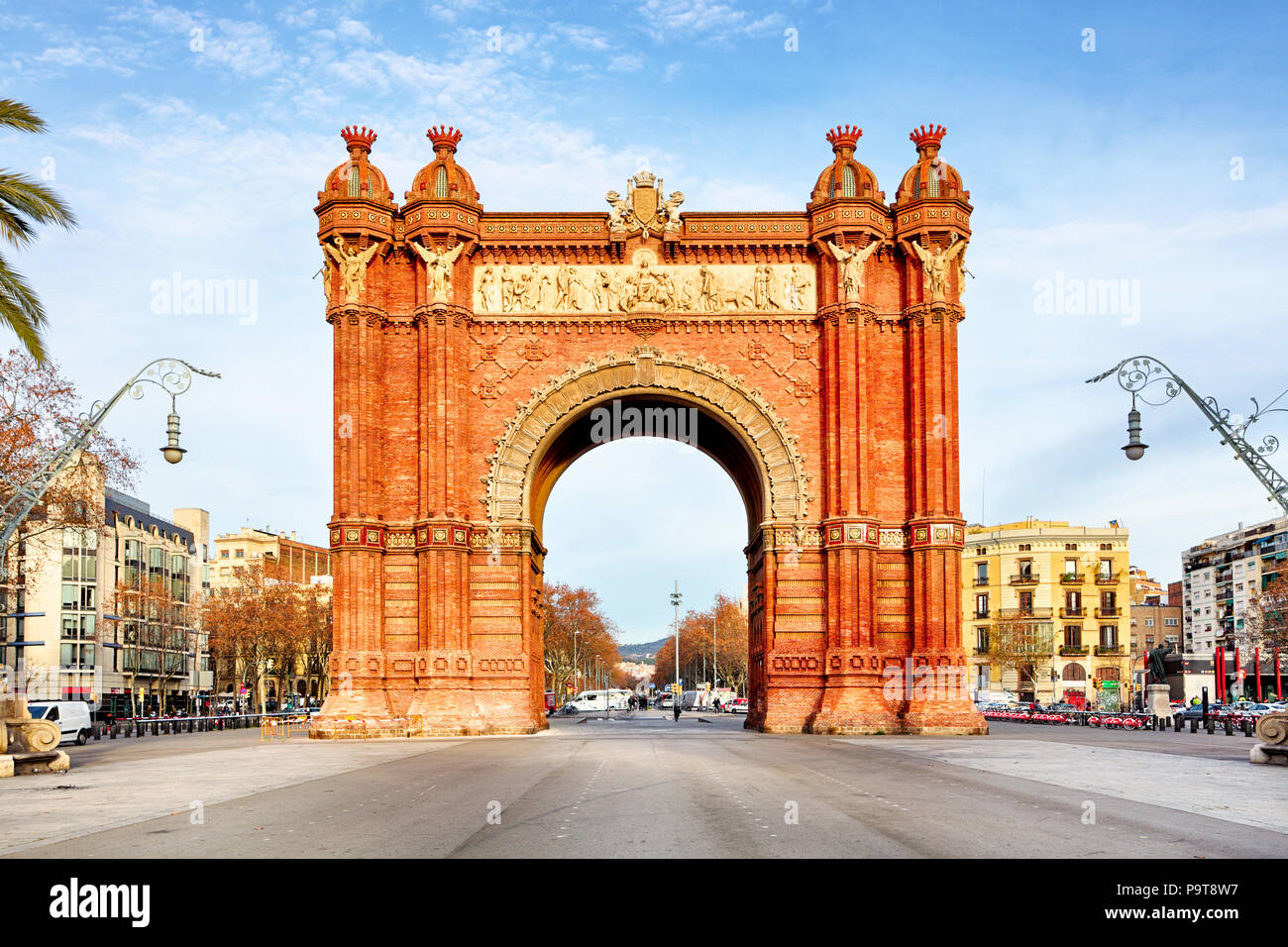 Triumphbogen in Barcelona, Katalonien, Spanien Stockfoto
