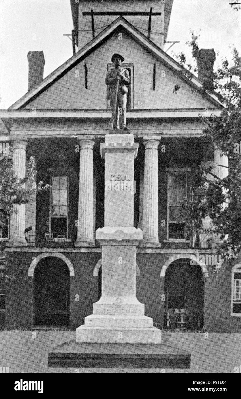 344 verbündete Soldaten Denkmal, Alte Chatham County Courthouse, Pittsboro, North Carolina Stockfoto