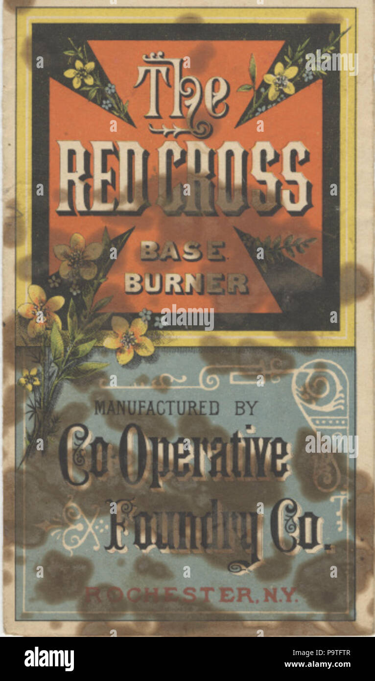 . Englisch: Persistente URL: Digital.lib.muohio.edu/u?/tradecards,2237 betrifft (TGM): Blumen; Pferde; Tiere; Kreuze; Krieg; Krieger; Patente; Geräte; Öfen; Herd; Keywords: Rotes Kreuz Salon Herd Kreuzzüge Bronze Fliese beleuchteten Ecke Windows. ca. 1884 348 Kooperative Foundry Co (Hersteller) (3093693676) Stockfoto