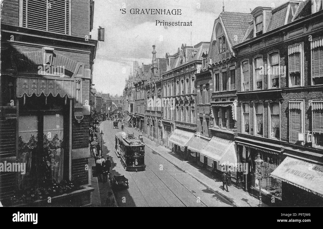 381 Den Haag Prinsestraat 1907 Stockfoto