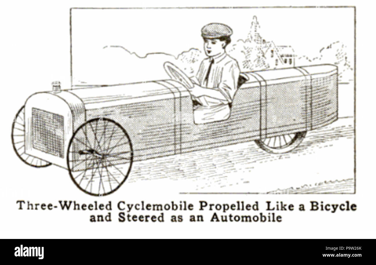 362 Cyclemobile 1913 Stockfoto