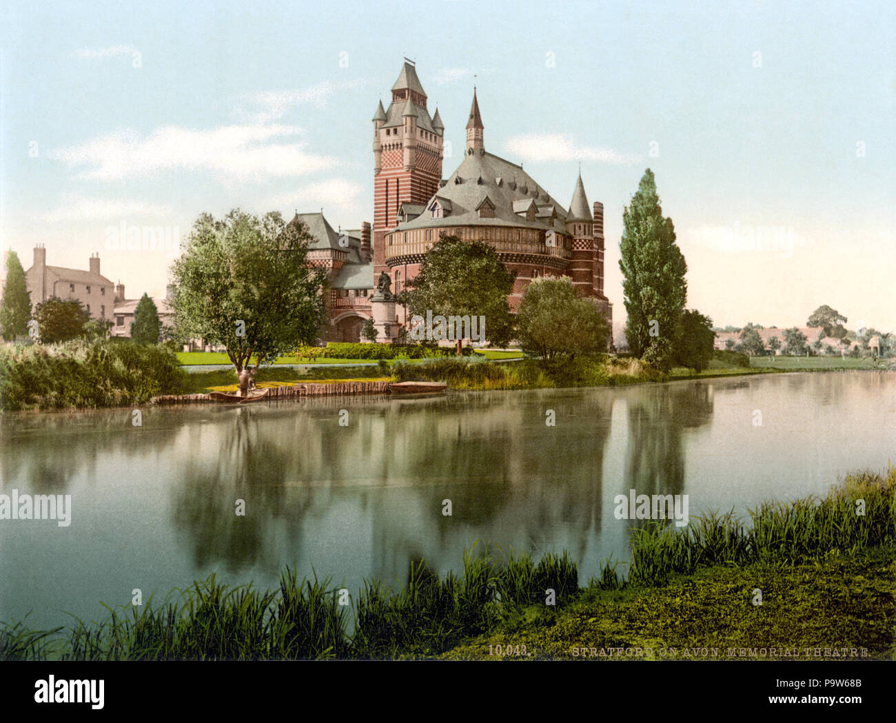 387 Detroit Publishing Company - Shakespeare Memorial Theatre, Stratford-on-Avon, England Stockfoto