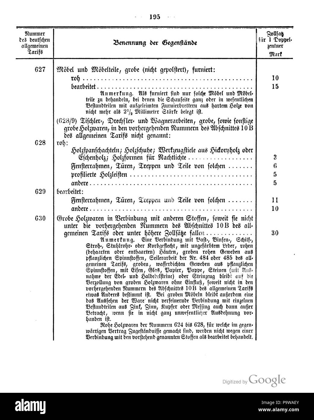 417 Deutsches Reichsgesetzblatt 1906 007 195 Stockfoto