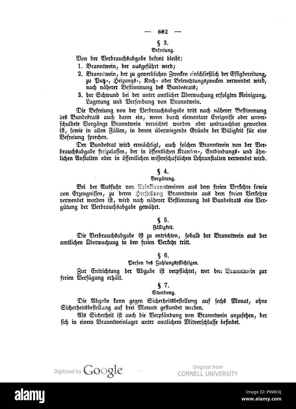 433 Deutsches Reichsgesetzblatt 1909 039 0662 Stockfoto