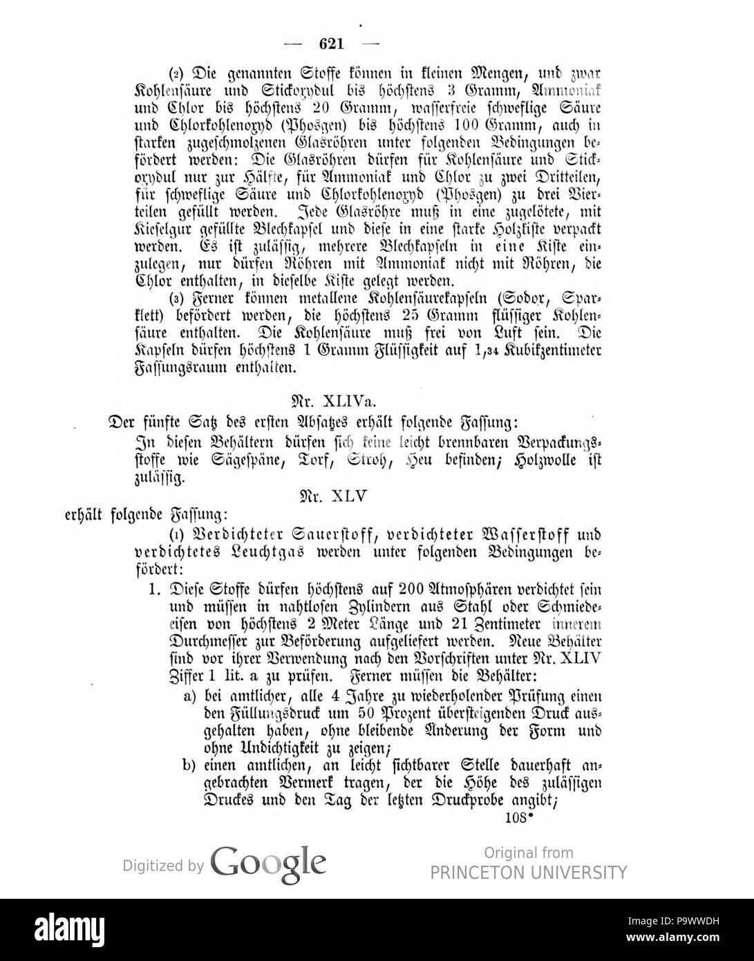 429 Deutsches Reichsgesetzblatt 1908 055 621 Stockfoto