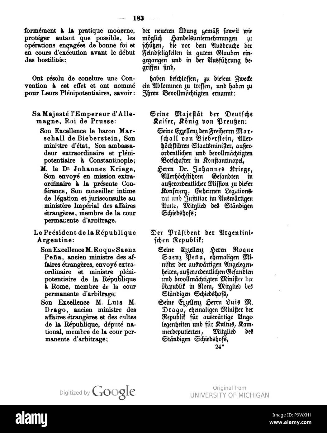 436 Deutsches Reichsgesetzblatt 1910 002 0183 Stockfoto