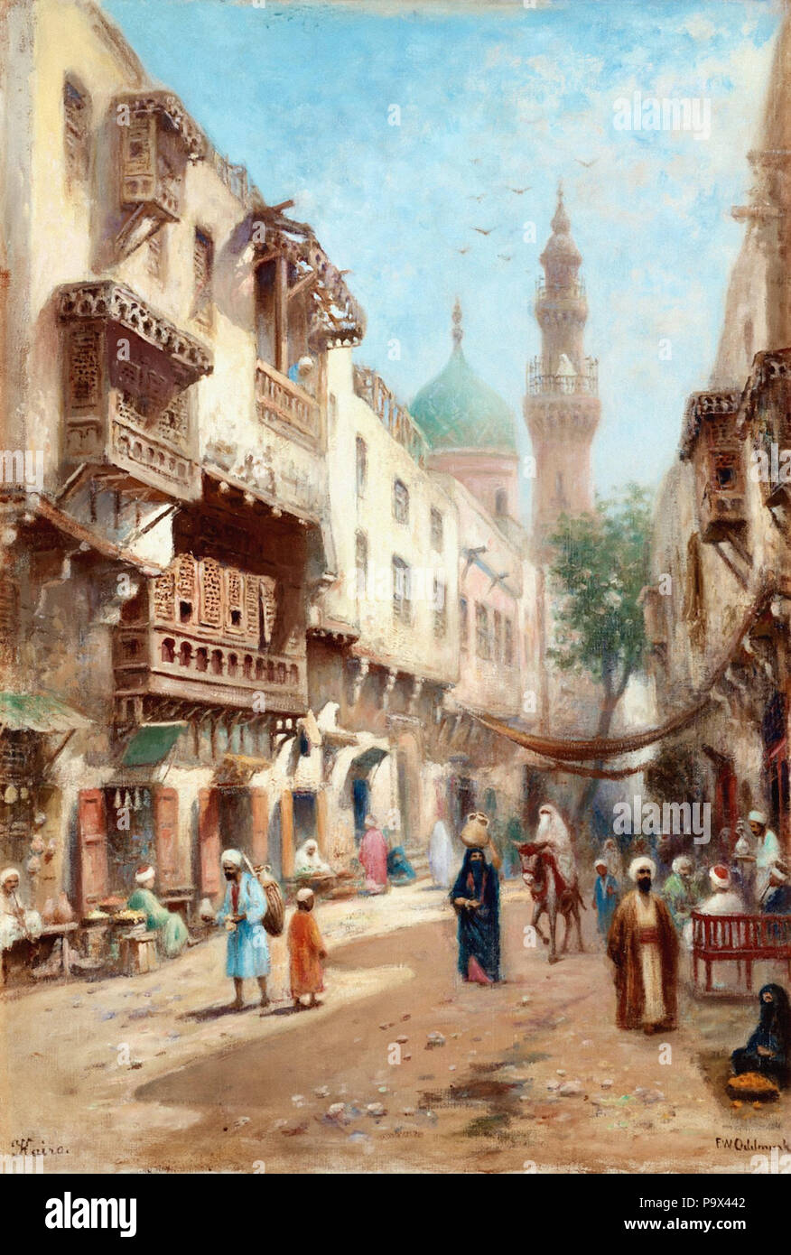 Odelmark Frans Wilhelm- Straße von Kairo Stockfoto