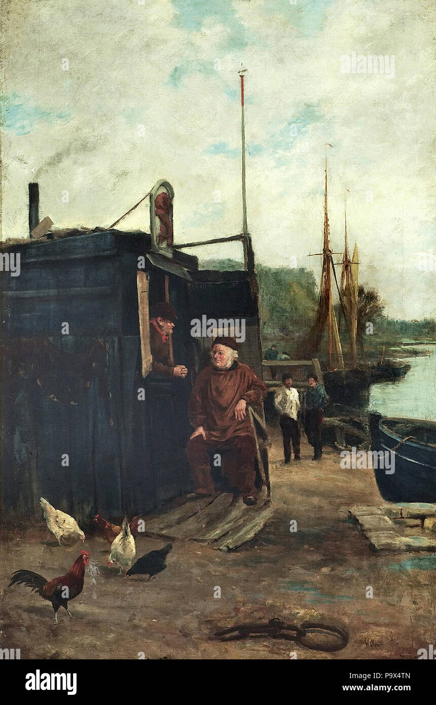 Oliver William - an der Fähre Büro Stockfoto