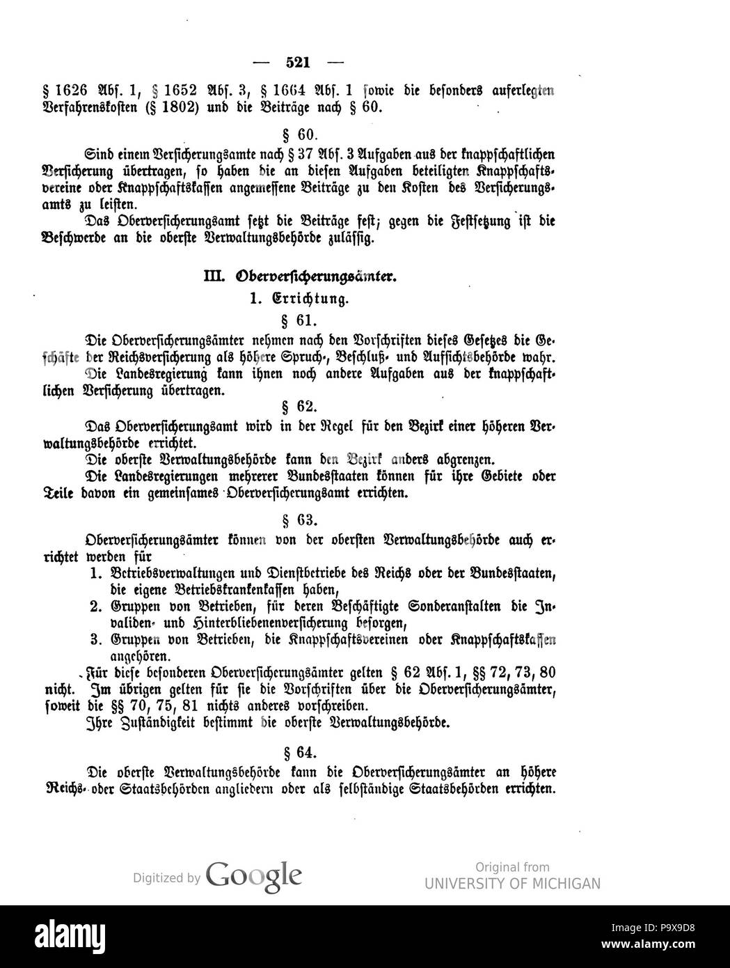 444 Deutsches Reichsgesetzblatt 1911 042 0521 Stockfoto